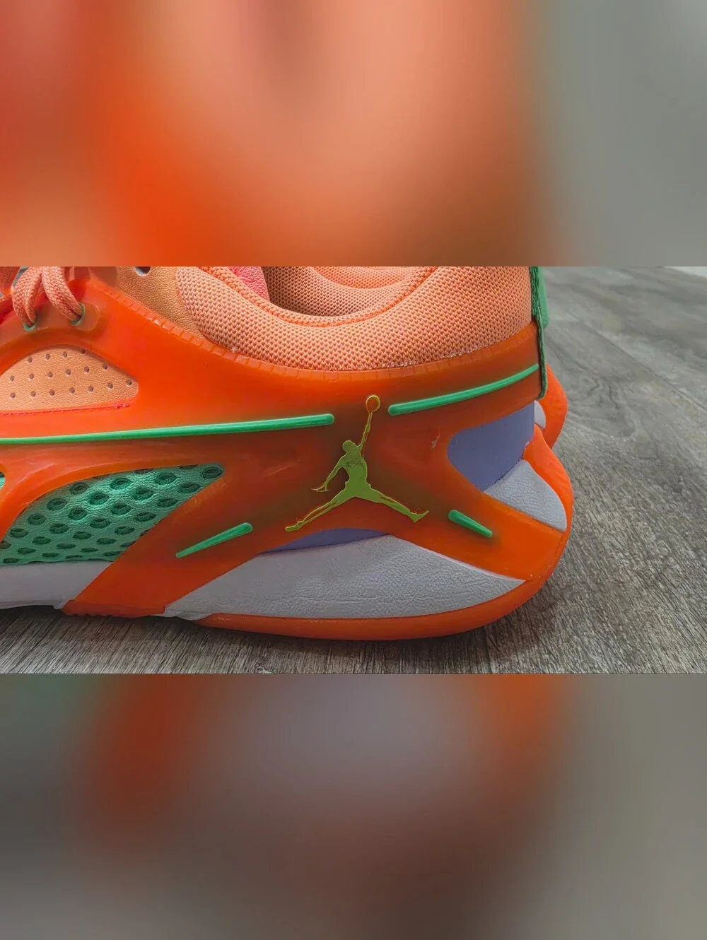 Men's Air Jordan Heir 'Peach Jam' Sneakers- Size 7.5